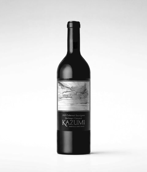 Kazumi Napa Valley Cabernet Sauvignon bottle on a dark background